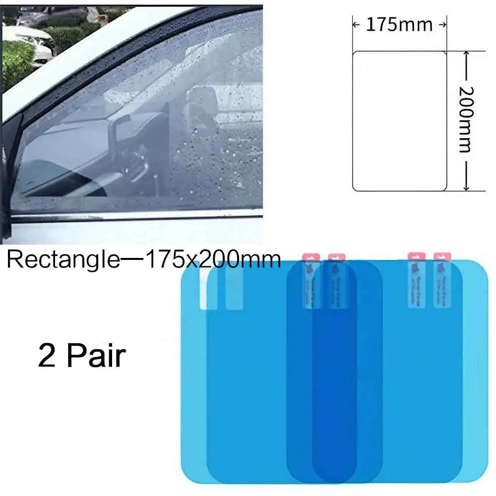 1 Pair/2 Pairs Car Rearview Mirror Rainproof Film, Clear Vision in Rain,