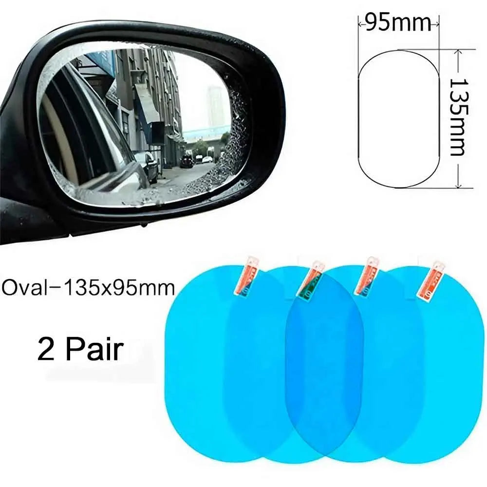 1 Pair/2 Pairs Car Rearview Mirror Rainproof Film, Clear Vision in Rain,