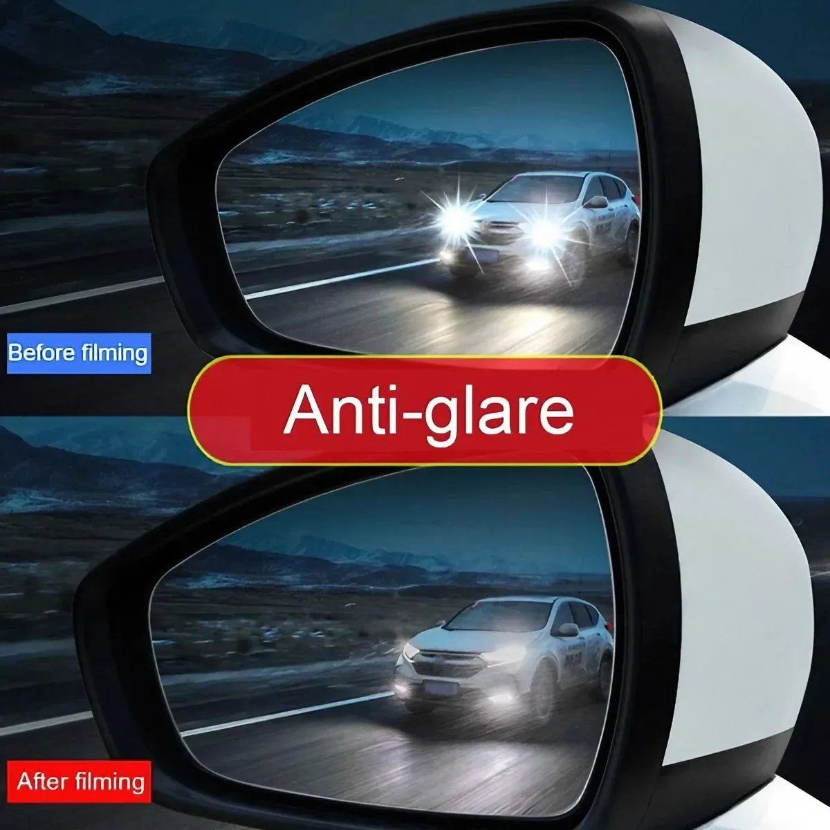 1 Pair/2 Pairs Car Rearview Mirror Rainproof Film, Clear Vision in Rain,