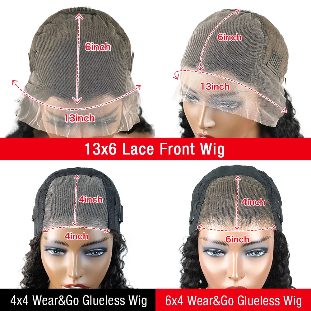 Pre Cut No Glue Bone Straight Glueless Wigs Human Hair 26 Inch
