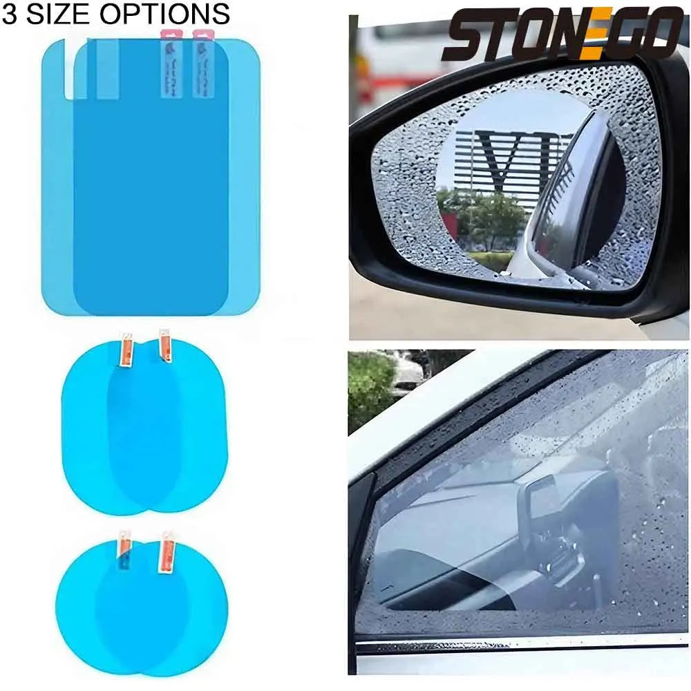 1 Pair/2 Pairs Car Rearview Mirror Rainproof Film, Clear Vision in Rain,