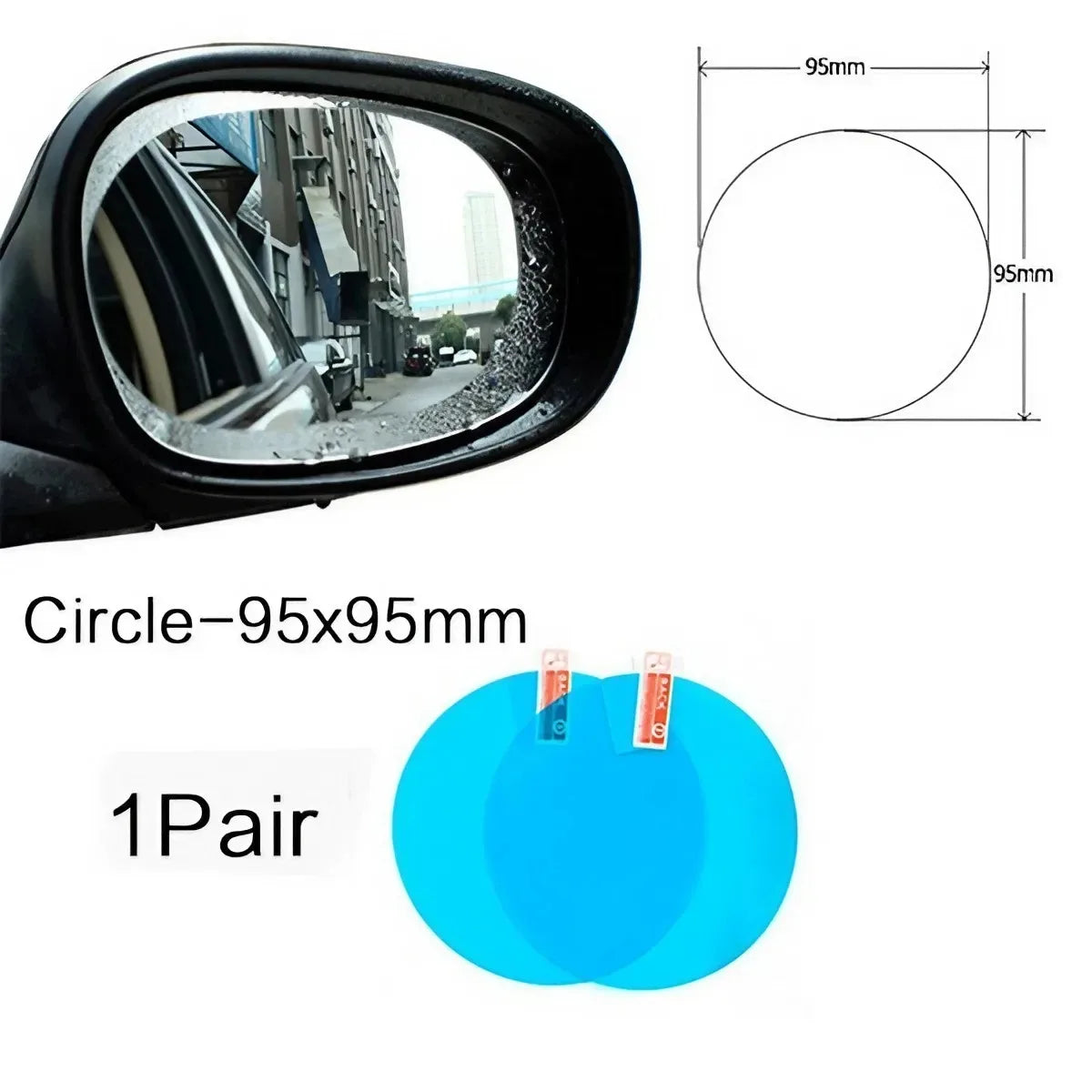 1 Pair/2 Pairs Car Rearview Mirror Rainproof Film, Clear Vision in Rain,