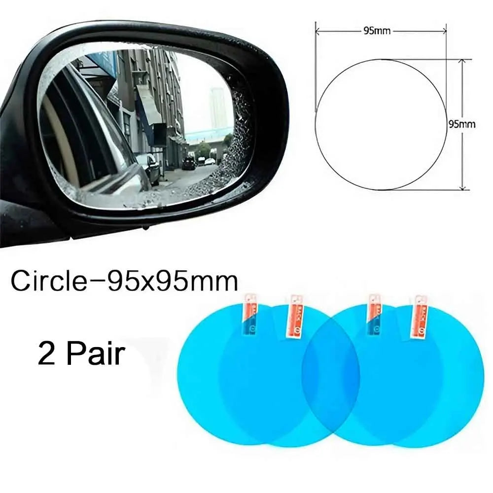 1 Pair/2 Pairs Car Rearview Mirror Rainproof Film, Clear Vision in Rain,
