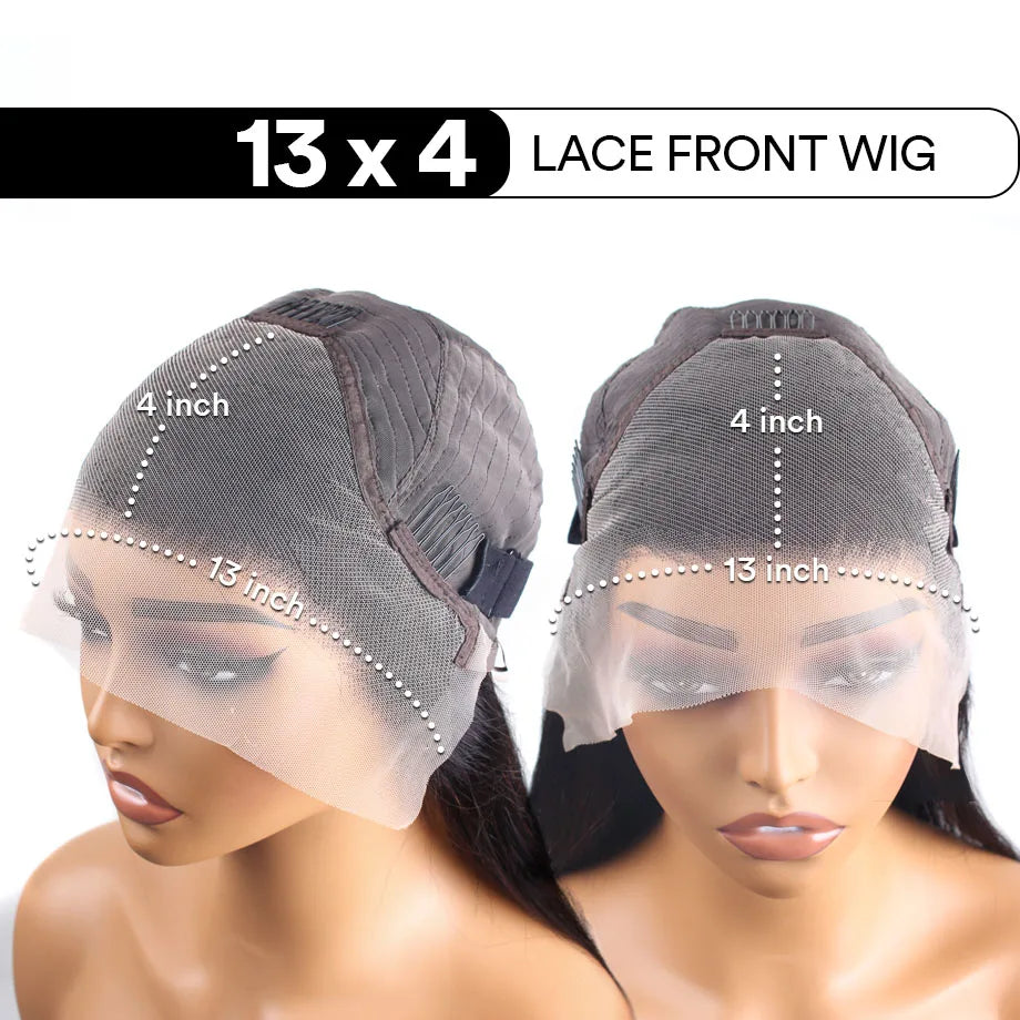 Hd Transparent Curly Highlight 13x6 Lace Frontal Wig Human Hair Deep Wave Blonde