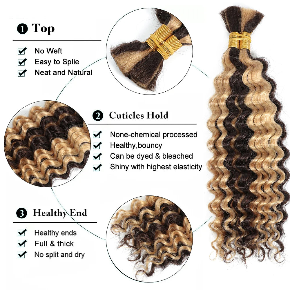 Human Braiding Hair 1 Bundle 20 Inch Human Hair Bundles