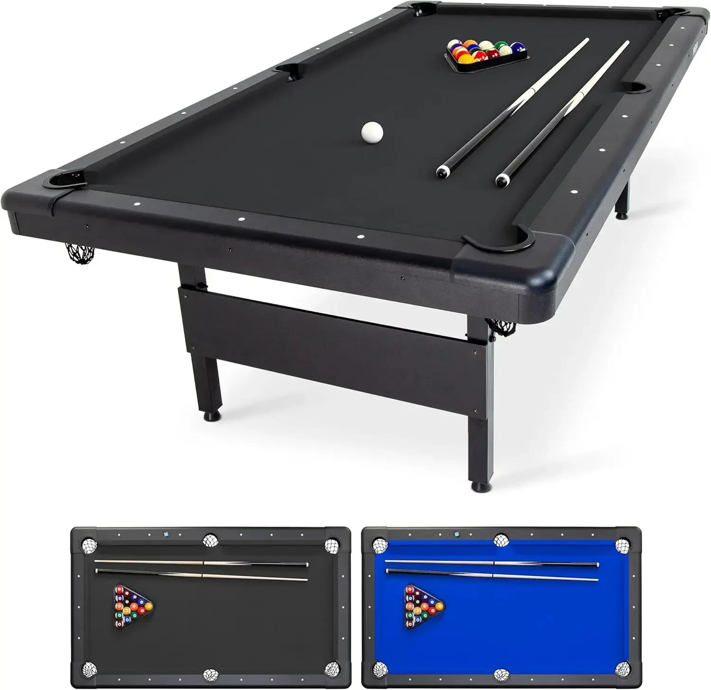 6, 7, or 8 ft Billiards Table - Portable Pool Table