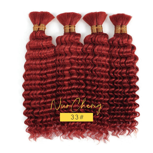 Bulk Human Hair Deep Wave For Braiding Deep Curl