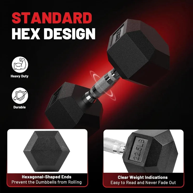 Dumbbell Set, Weights Dumbbells Set With Rack Free Weights Dumbbells Set Home Weight Set
