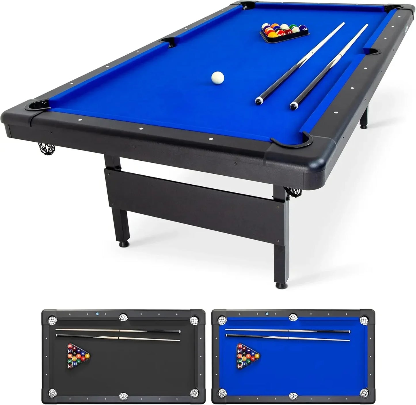 6, 7, or 8 ft Billiards Table - Portable Pool Table
