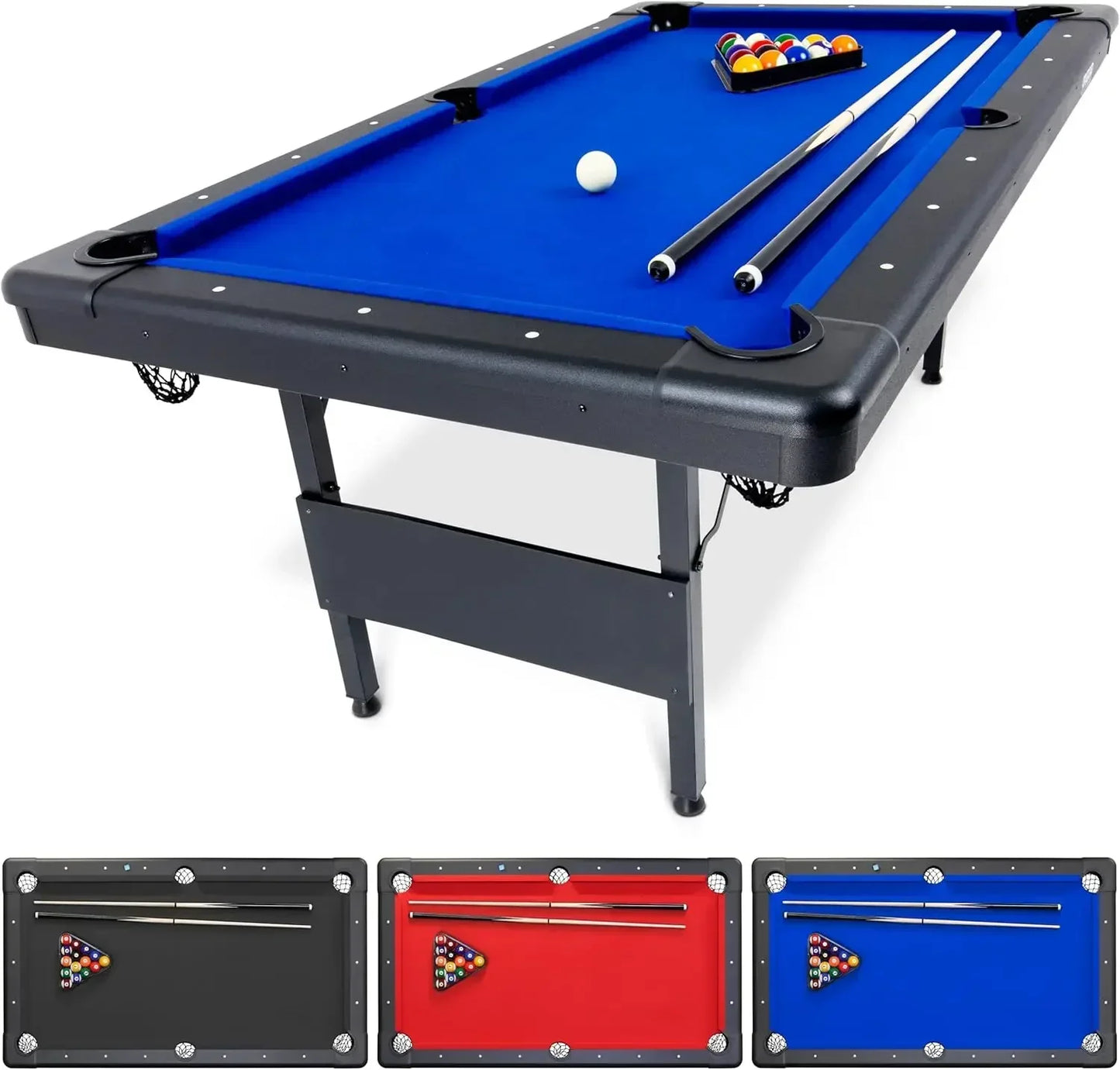 6, 7, or 8 ft Billiards Table - Portable Pool Table