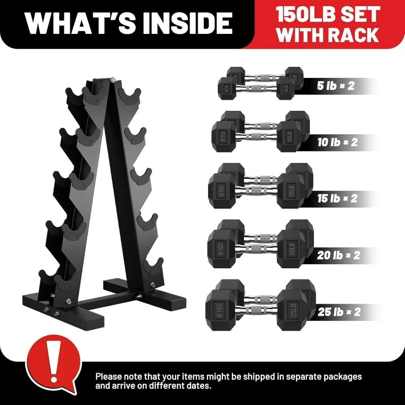 Dumbbell Set, Weights Dumbbells Set With Rack Free Weights Dumbbells Set Home Weight Set