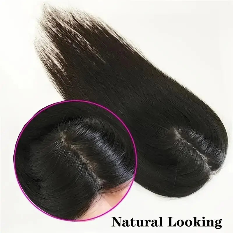 Human Hair Toppers for Women Hairpiece for Thinning Hair