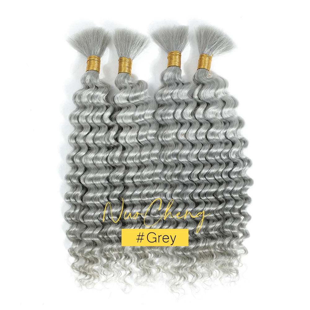 Bulk Human Hair Deep Wave For Braiding Deep Curl