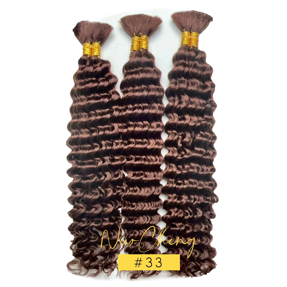 Bulk Human Hair Deep Wave For Braiding Deep Curl