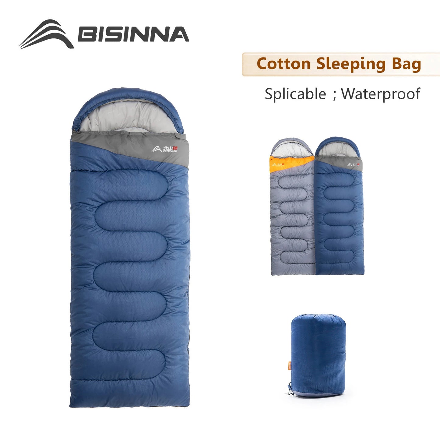 Camping Sleeping Bag Ultralight Waterproof Warm Envelope Backpacking Sleeping Bags for Outdoor Traveling Hiking