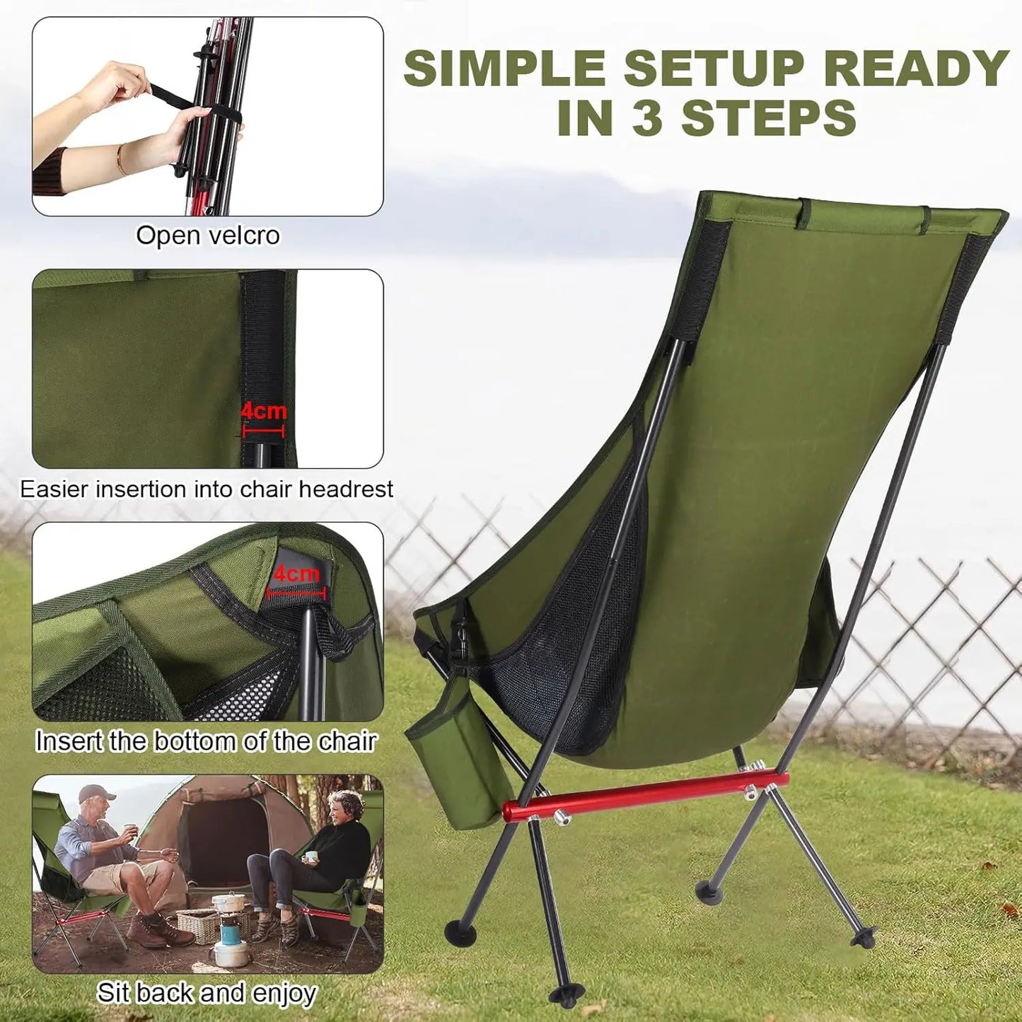 Outdoor Camping Ultralight Folding Chair Travel Chair