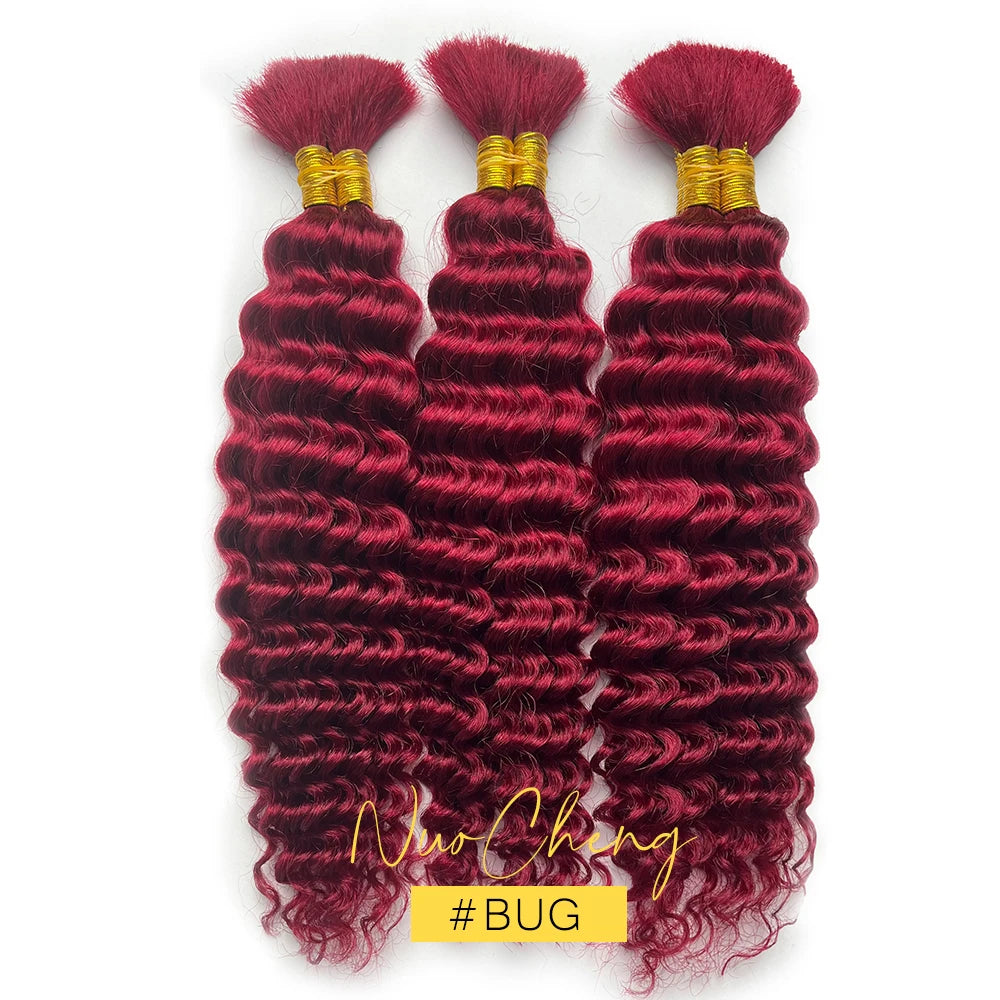 Bulk Human Hair Deep Wave For Braiding Deep Curl