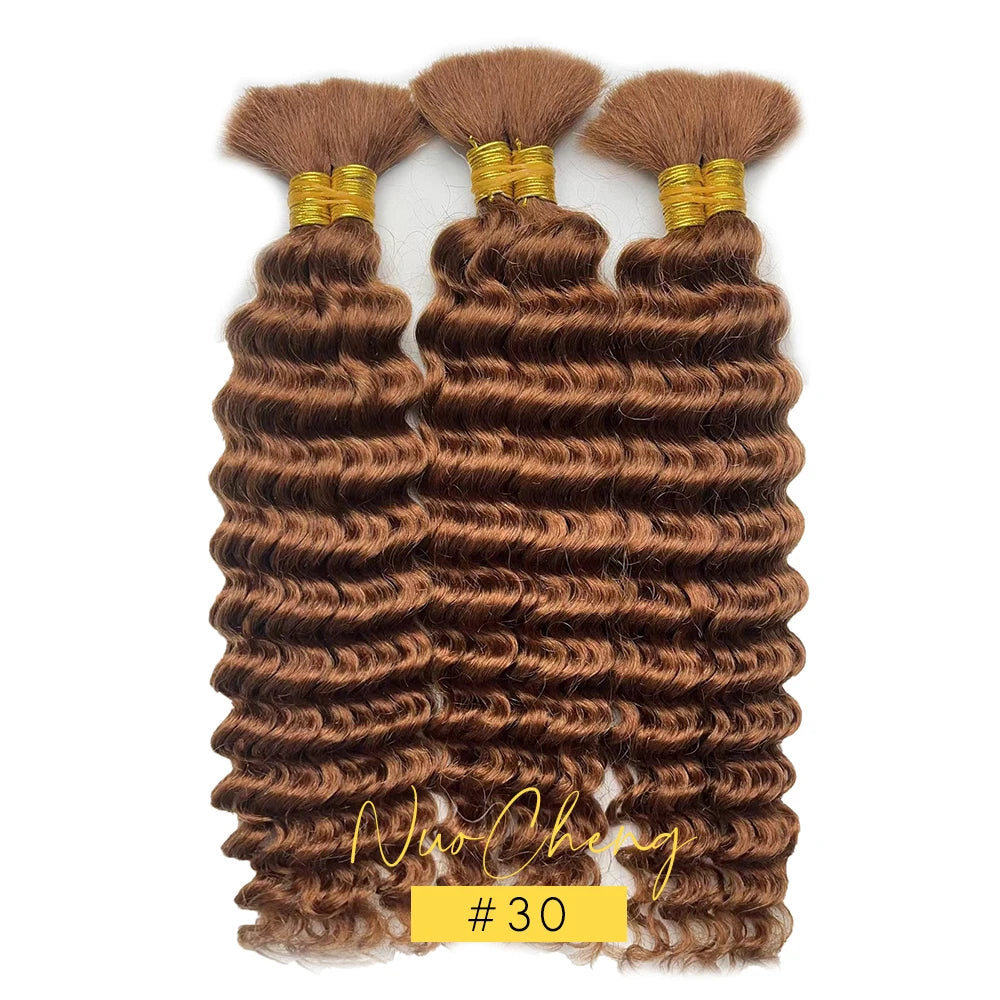 Bulk Human Hair Deep Wave For Braiding Deep Curl