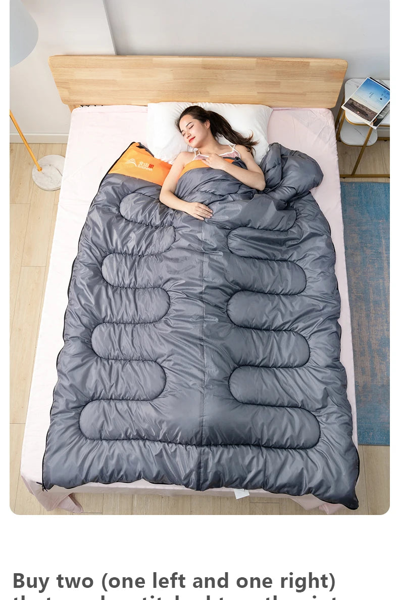 Camping Sleeping Bag Ultralight Waterproof Warm Envelope Backpacking Sleeping Bags for Outdoor Traveling Hiking