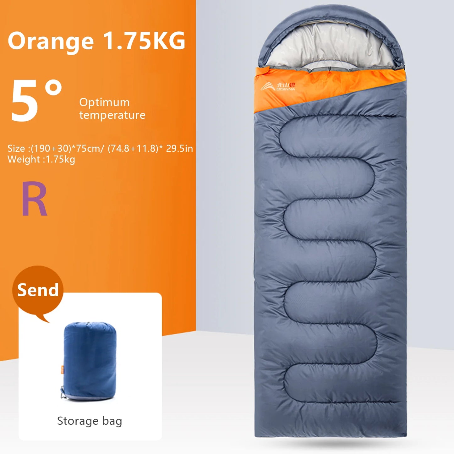 Camping Sleeping Bag Ultralight Waterproof Warm Envelope Backpacking Sleeping Bags for Outdoor Traveling Hiking