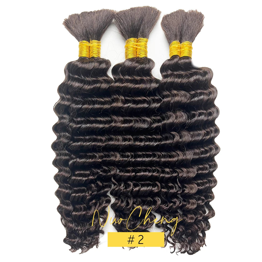 Bulk Human Hair Deep Wave For Braiding Deep Curl