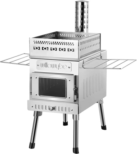 Outdoor Sauna Hot Tent Stove, Rocket Stove Heater, Portable Camping Wood Stove